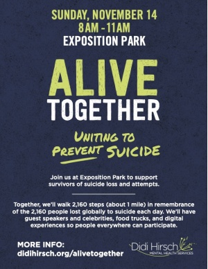 Unite to Prevent Suicide - Sunday, November 14th at Expo Park 