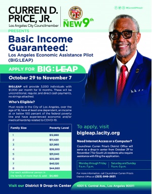 Basic Income Guaranteed: LA Economic Assistance Pilot Program Opens October 29th