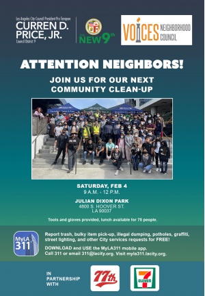 Join us for a Community Clean Up Day at Julian Dixon Park