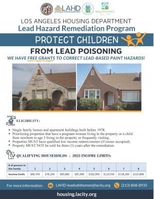 Los Angeles Housing Department Lead Hazard Remediation Program